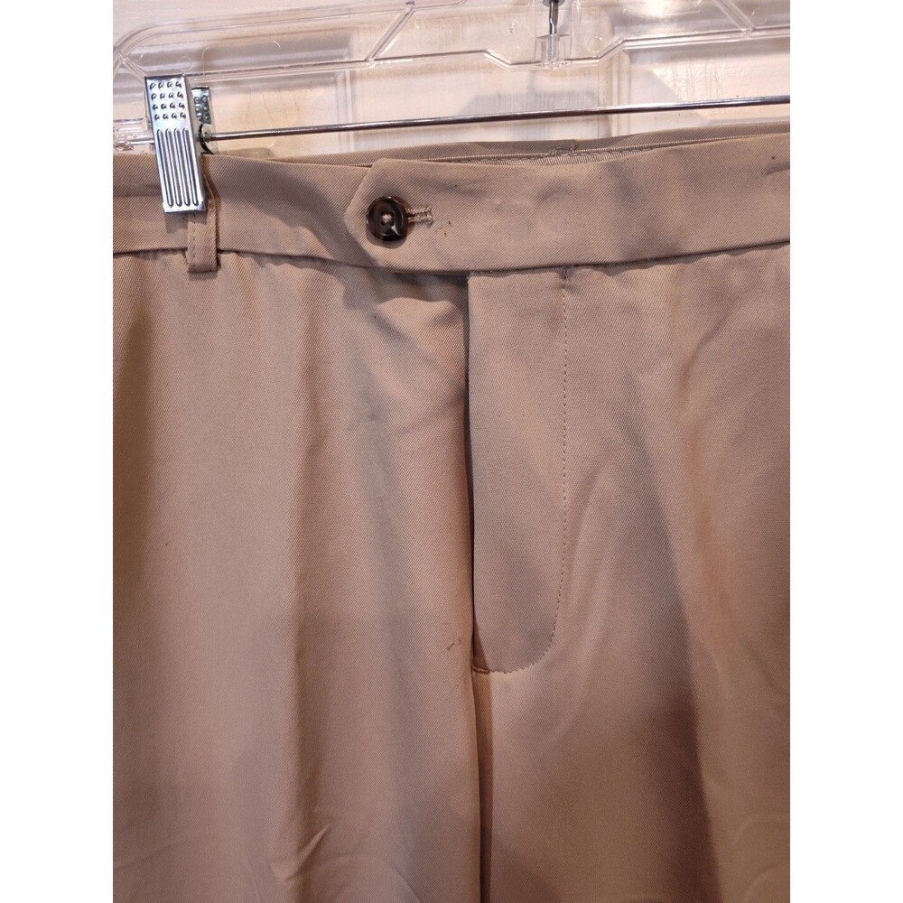 IZOD Golf Pants Men’s 38 NWT Sport Flex Stretch Trousers Sun Control Khaki - Picture 4 of 12